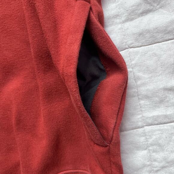 Pendleton Men's Red Fleece Lined Inner Quarter Zip Sweater Shirt Granola- Large - Picture 3 of 9